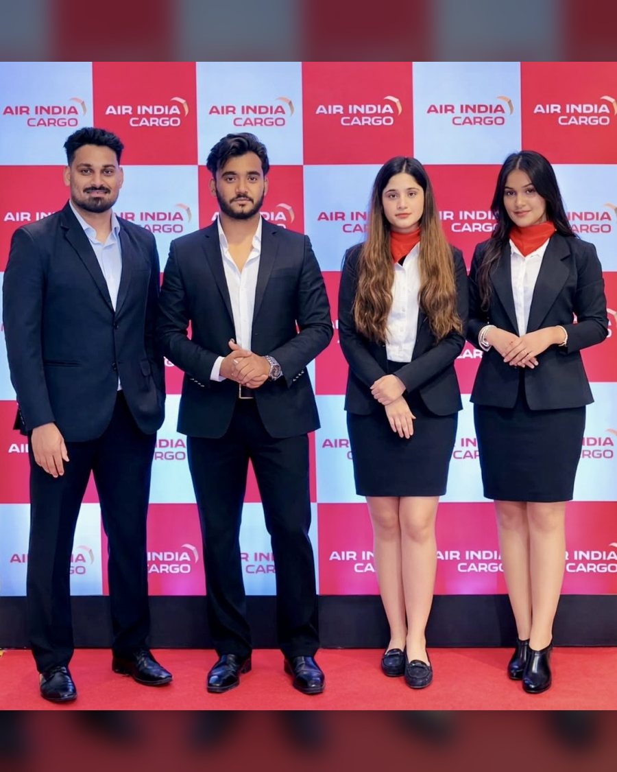 Event crew at an Air India Cargo corporate event