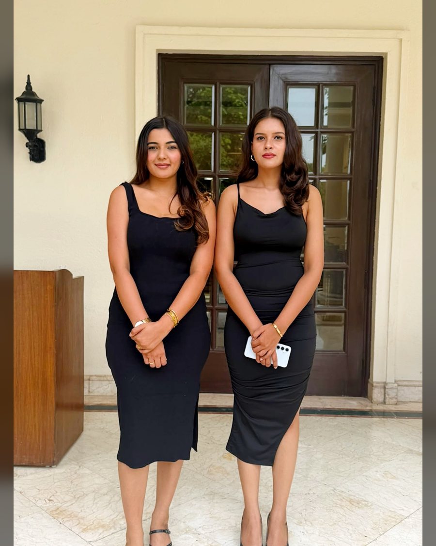 Welcome hostesses at a corporate event